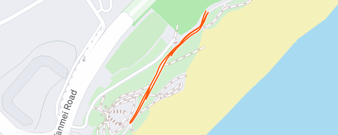 Map of the activity, 朝のランニング