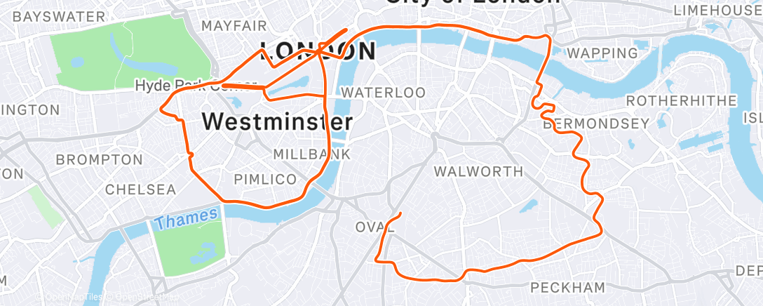 Map of the activity, Zwift - Group Ride: Off The MAAP 2025: Stage 1 on Keith Hill After Party in London