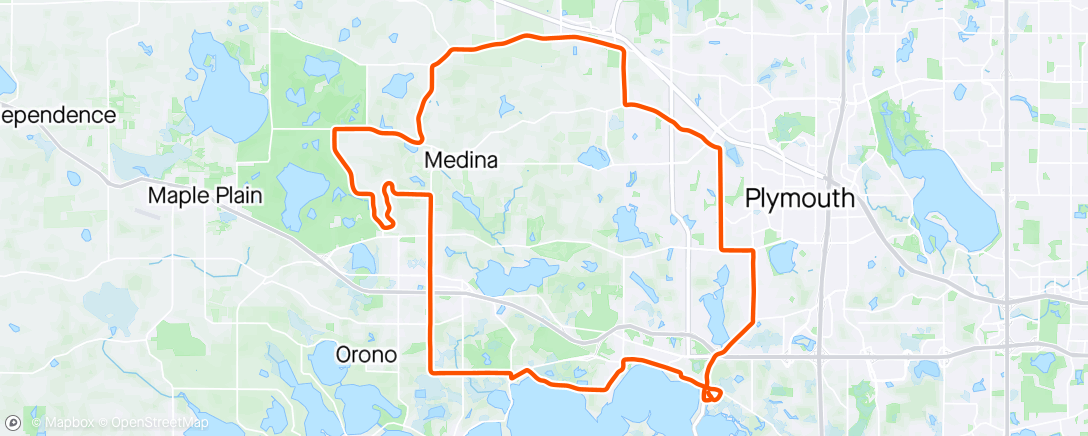 Map of the activity, Ribeye ride…