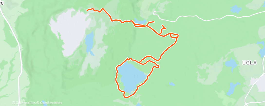 Map of the activity, Morning Nordic Ski