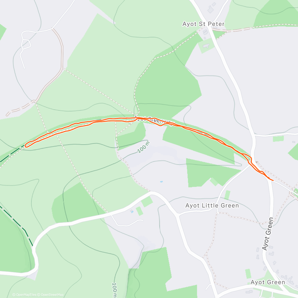 Map of the activity, Old Railway Stroll