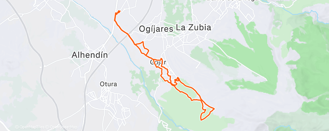 Map of the activity, Afternoon Ride