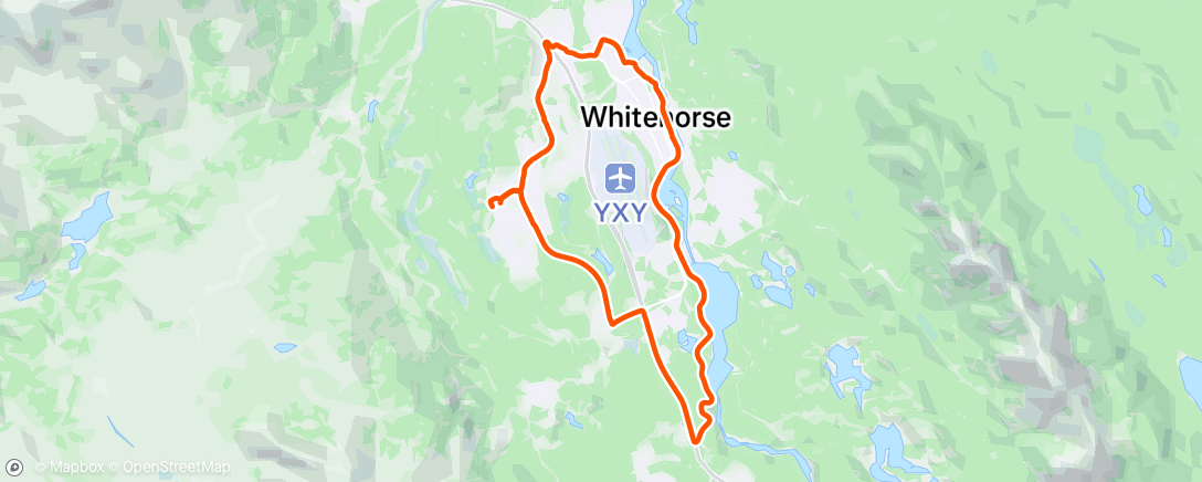 Map of the activity, Evening Ride