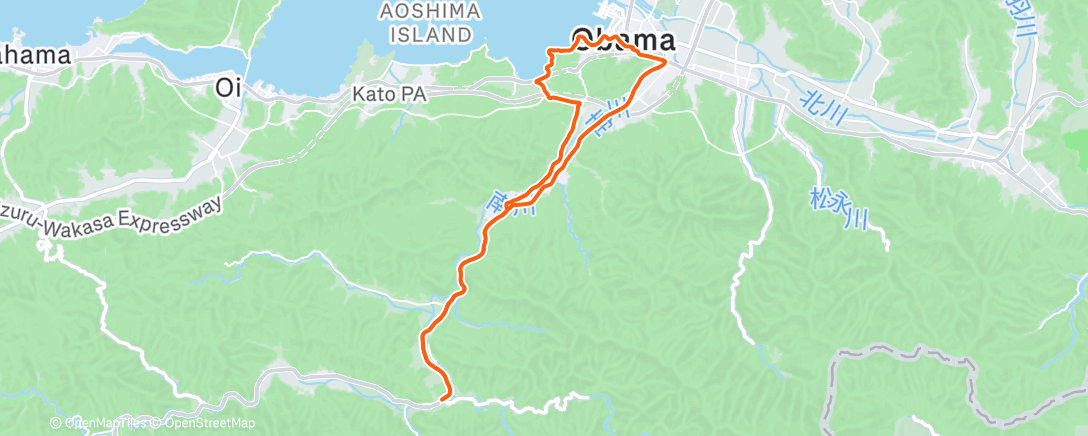 Карта физической активности (今年の実走終了)