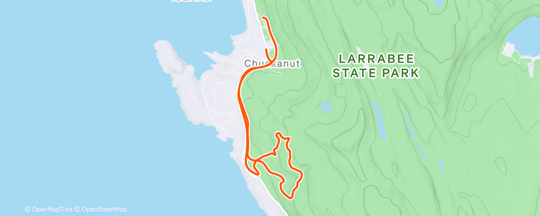 Map of the activity, Afternoon Ride