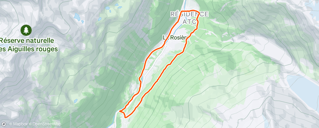 Mapa de la actividad (Trail le midi)