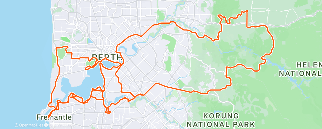 Map of the activity, Morning Ride