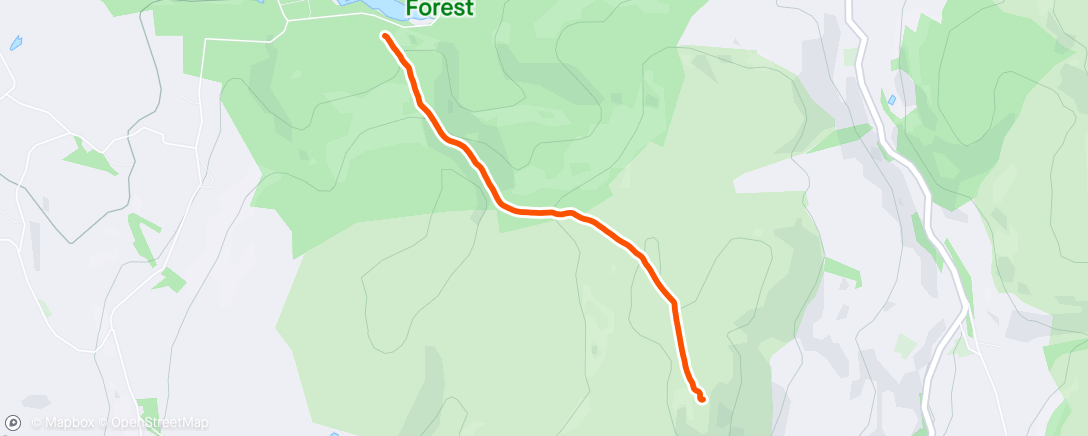 Map of the activity, Shutlingsloe uphill TT