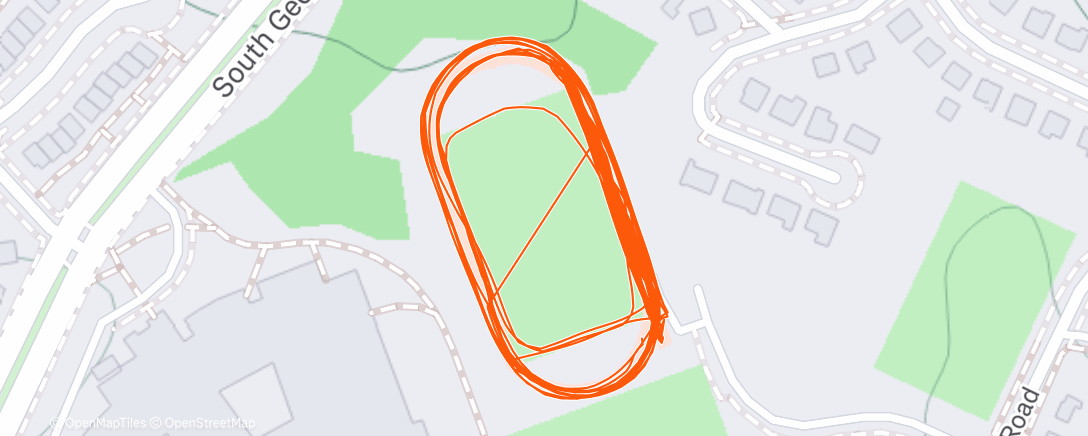 Map of the activity, Morning Run