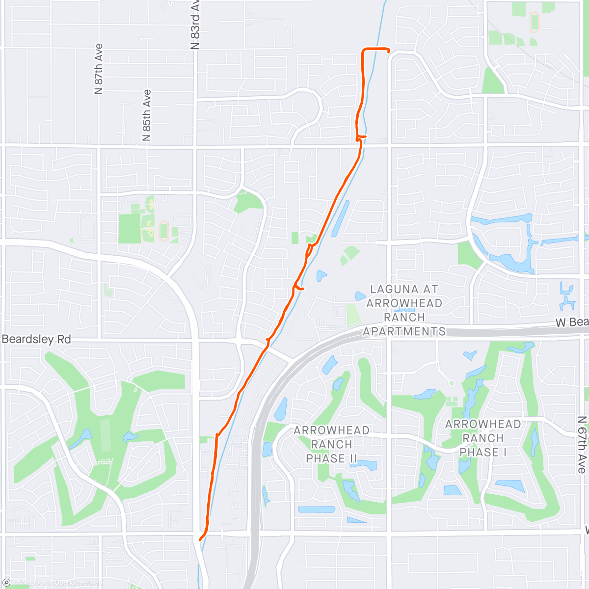 Map of the activity, Awesome ride with my Father on the New River Trail