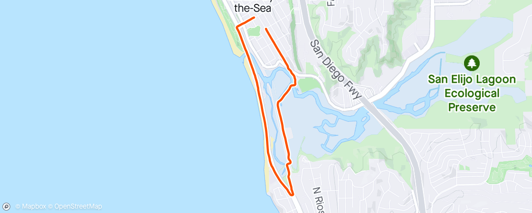 Map of the activity, Afternoon Run 🐶