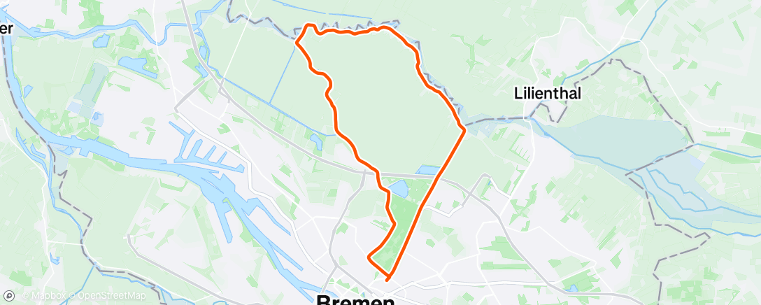 Map of the activity, Gravel-Fahrt am Nachmittag