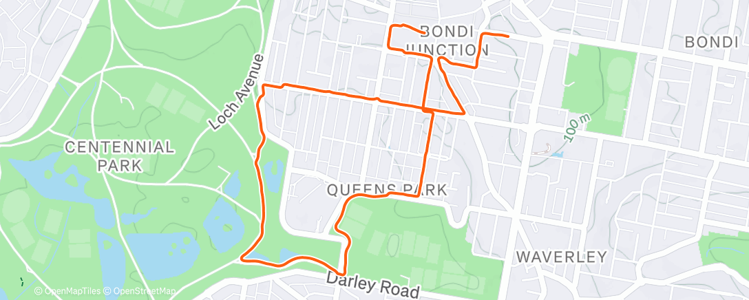 Карта физической активности (Lunch Run)