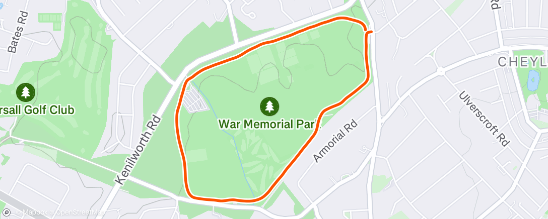 Map of the activity, Morning Walk