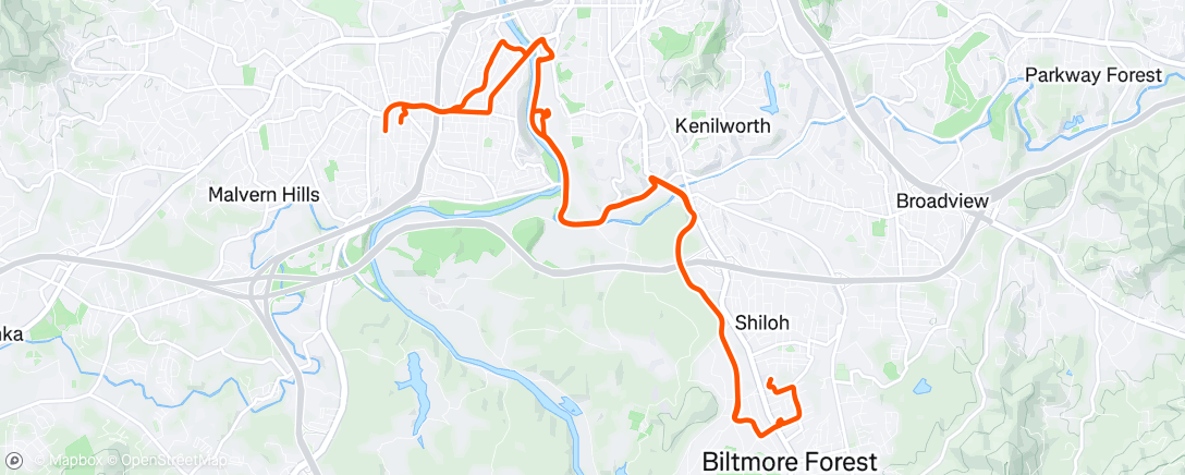 Map of the activity, Complete commute with lunch