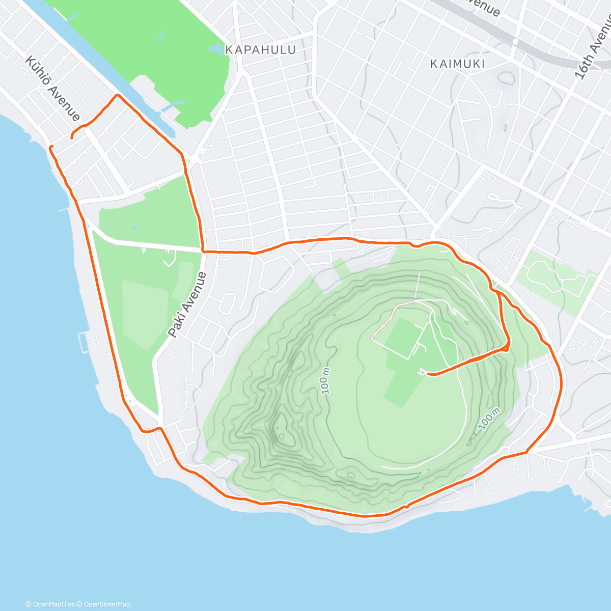 Map of the activity, HNL