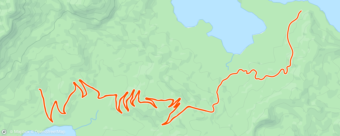 Map of the activity, Zwift - SUBIDA SUB-FTP 3-5-8-10 in Watopia