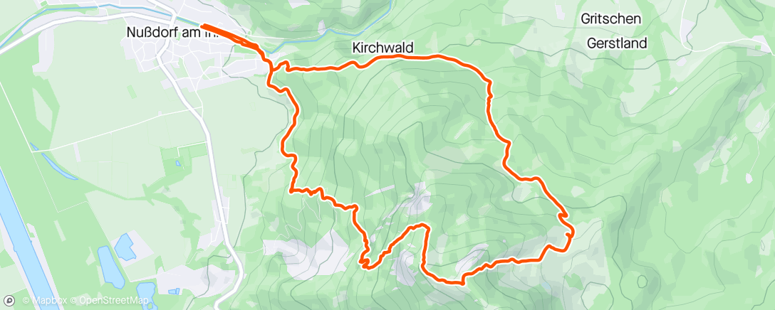 Map of the activity, Wanderung 🥾 auf den Heuberg