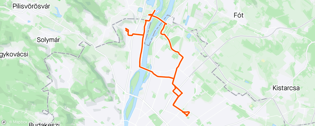 Map of the activity, Afternoon Ride