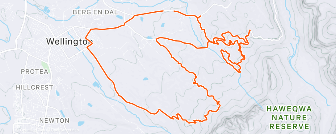 Map of the activity, Morning Ride