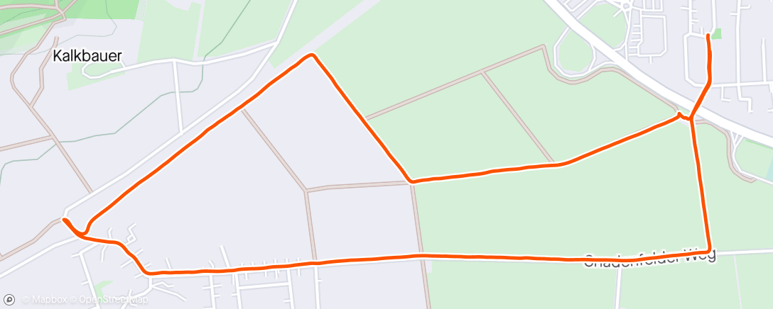 Map of the activity, Kurzer lockerer Lauf