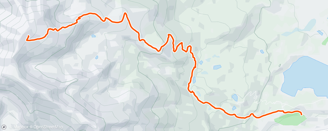 Mapa da atividade, Morning Hike