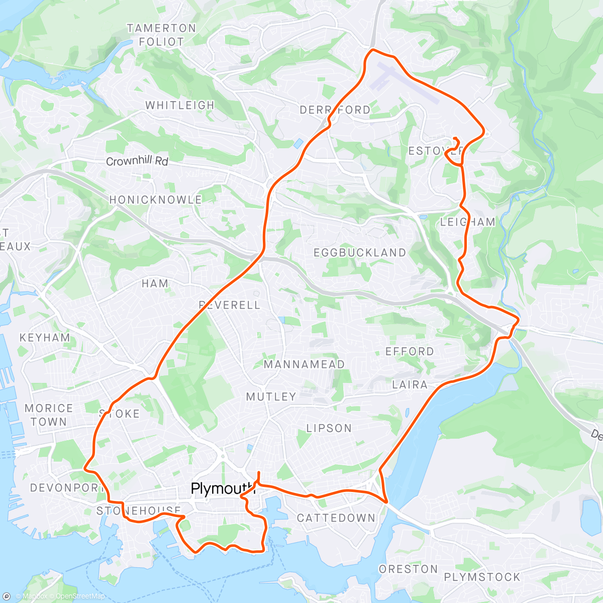 Map of the activity, Afternoon Ride ☁️☁️☁️