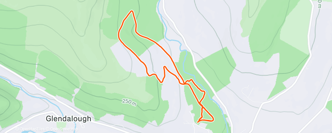 Map of the activity, WL RD 9 - Brockagh Woods