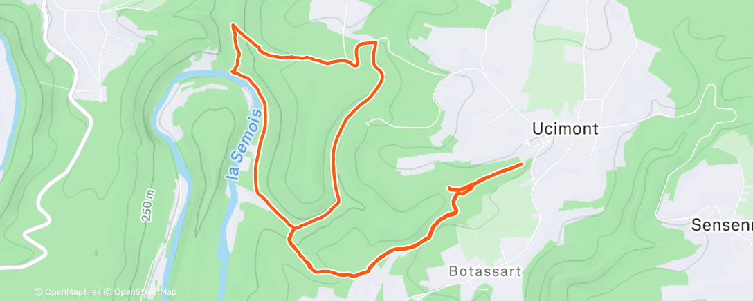 Карта физической активности (Lunch Trail Run)