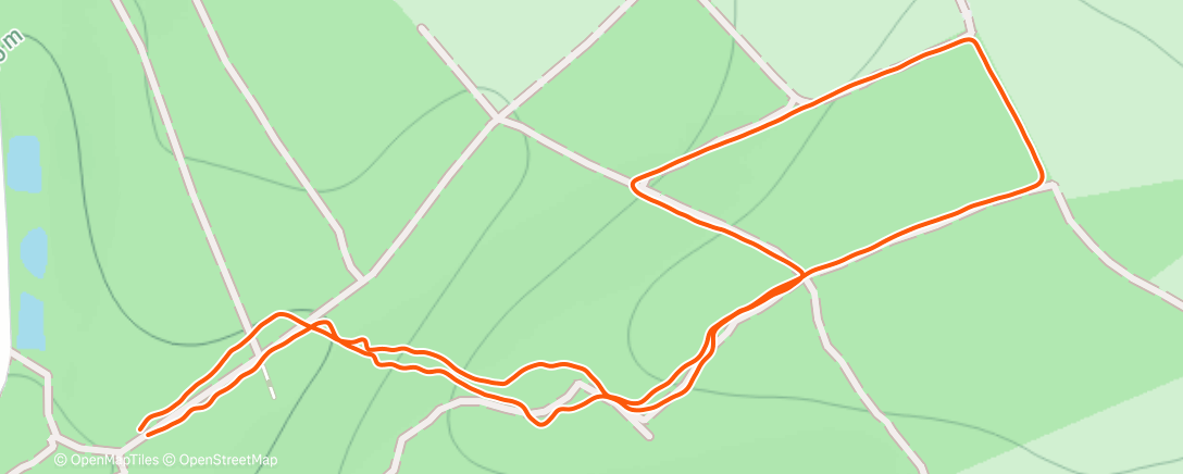 Map of the activity, Morning Hike