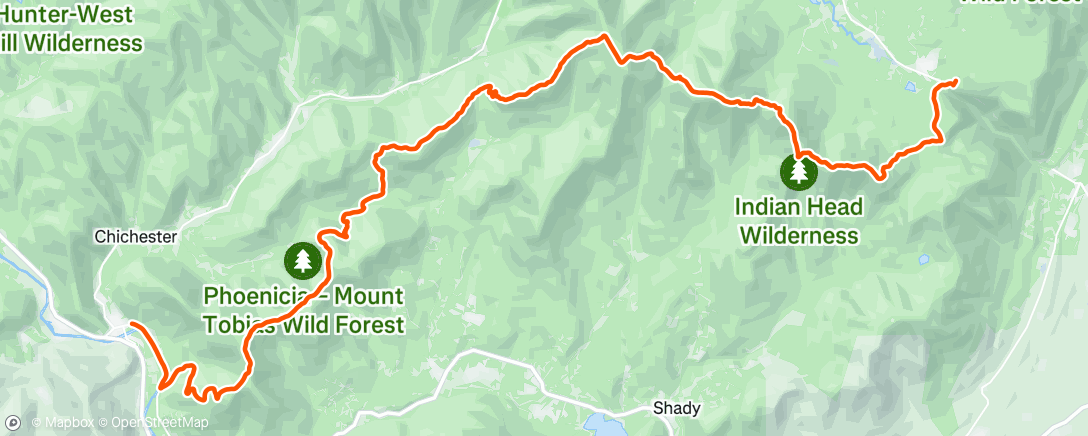 Map of the activity, Manitous Day 2
