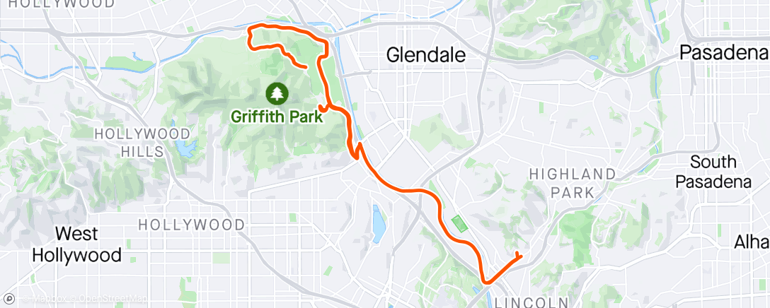 Map of the activity, Morning Ride