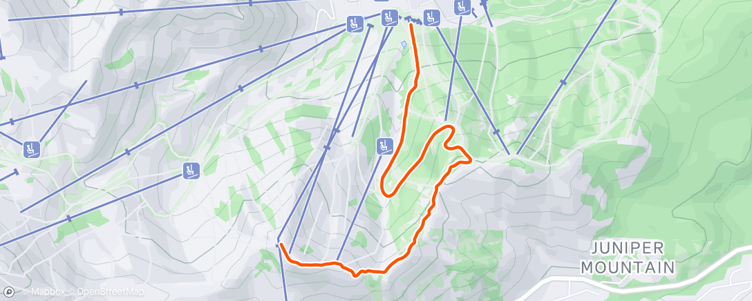 Map of the activity, Ascent