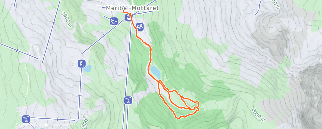 Карта физической активности (🌙 Afternoon Trail Run)