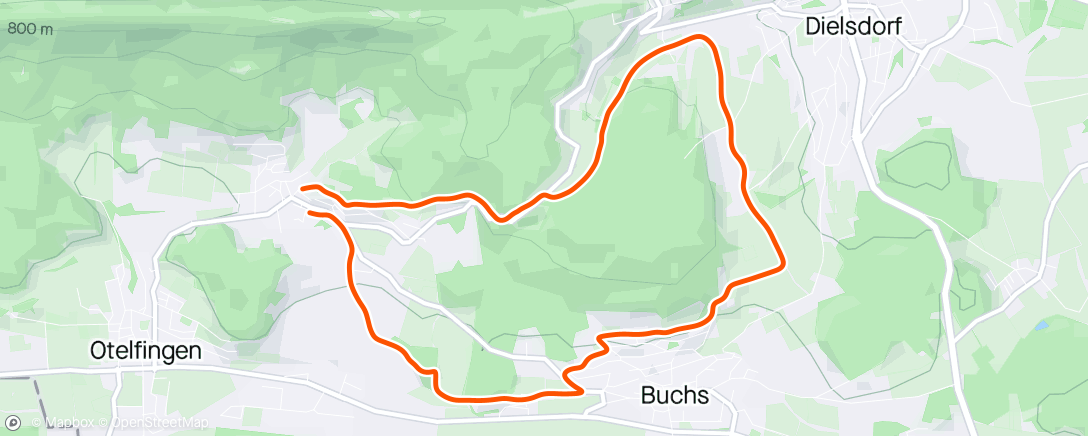 Map of the activity, Burghof Rundi ohni Rege