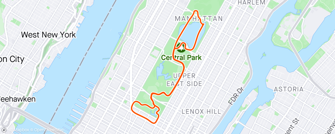 Mapa da atividade, Zwift - 60min Riders Choice in New York