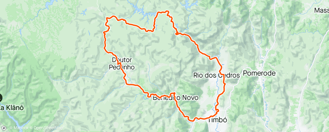 「Pedalada vespertina」活動的地圖