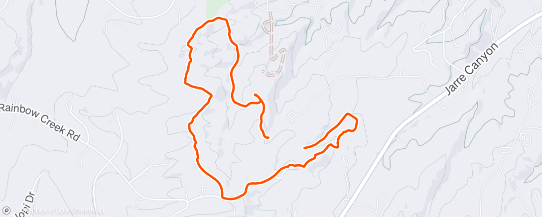 Map of the activity, Solo retreat hike.