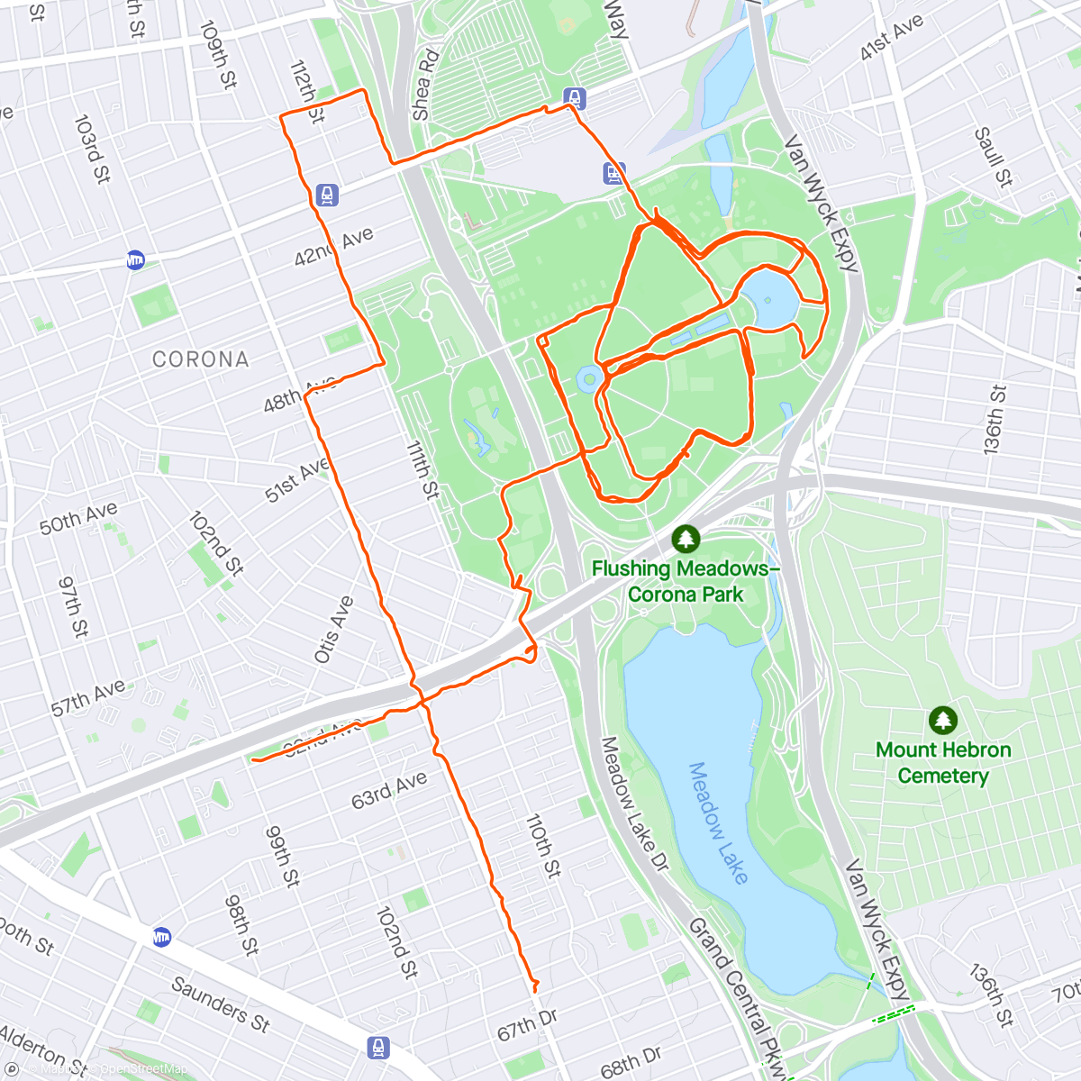 Map of the activity, Virtual Colorado Springs Half Marathon