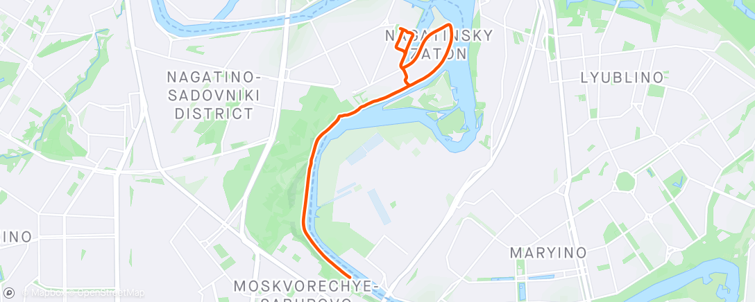 Map of the activity, Huawei Health activity