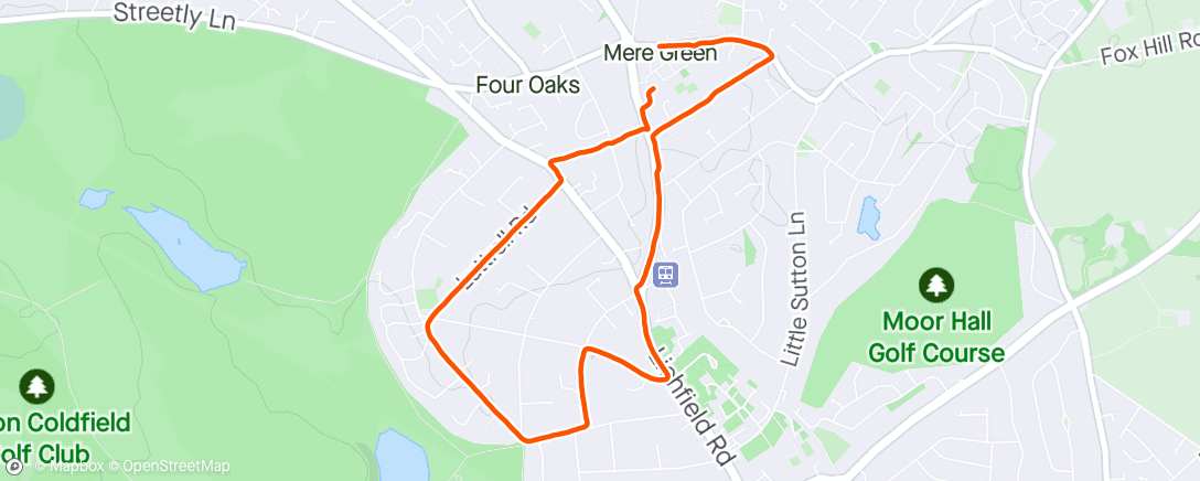 Map of the activity, Hero² took us on a route
