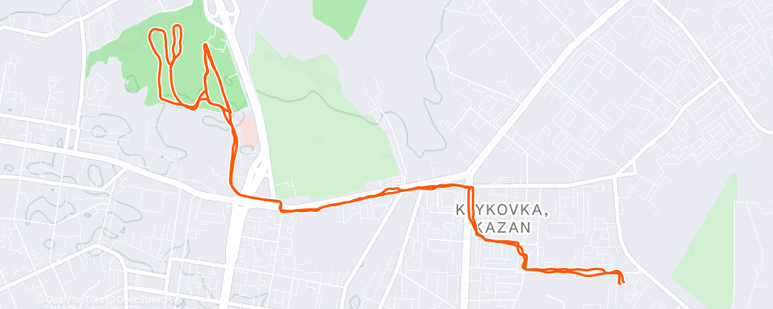 Map of the activity, Lunch Run