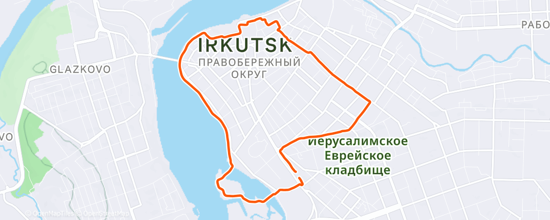 Карта физической активности (Lunch Run)