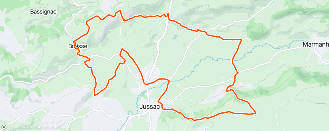 Map of the activity, Randonnée Tour de Jussac