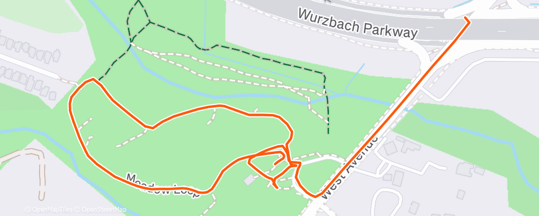 Map of the activity, Lunch Walk