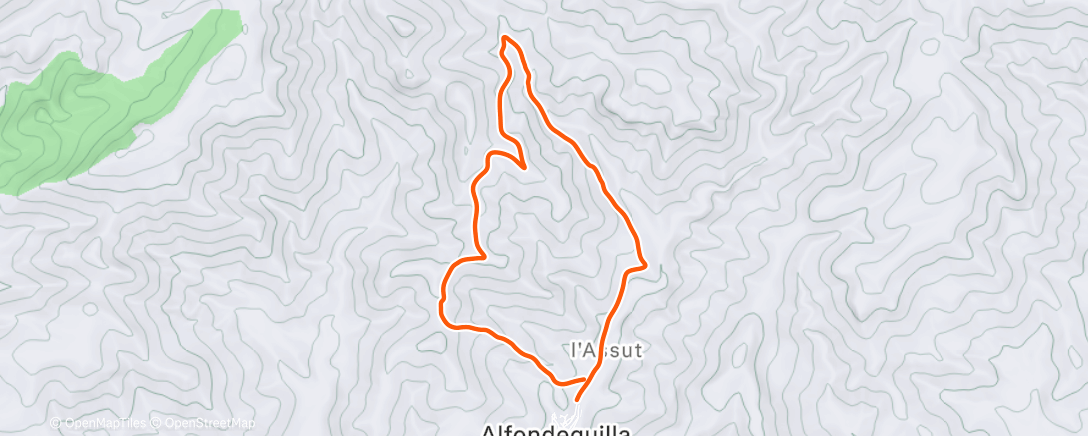 Карта физической активности (Carrera por la mañana)