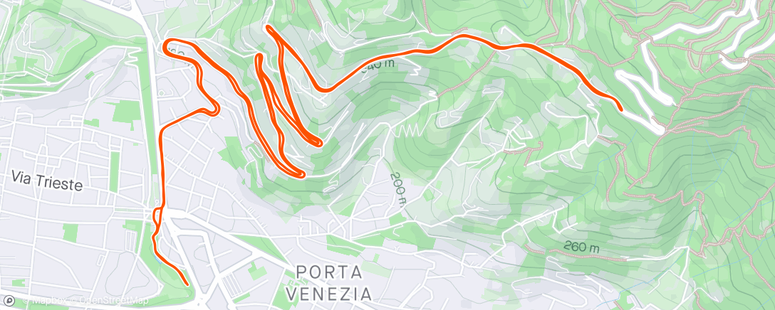 Mapa da atividade, Corsa dell'ora di pranzo