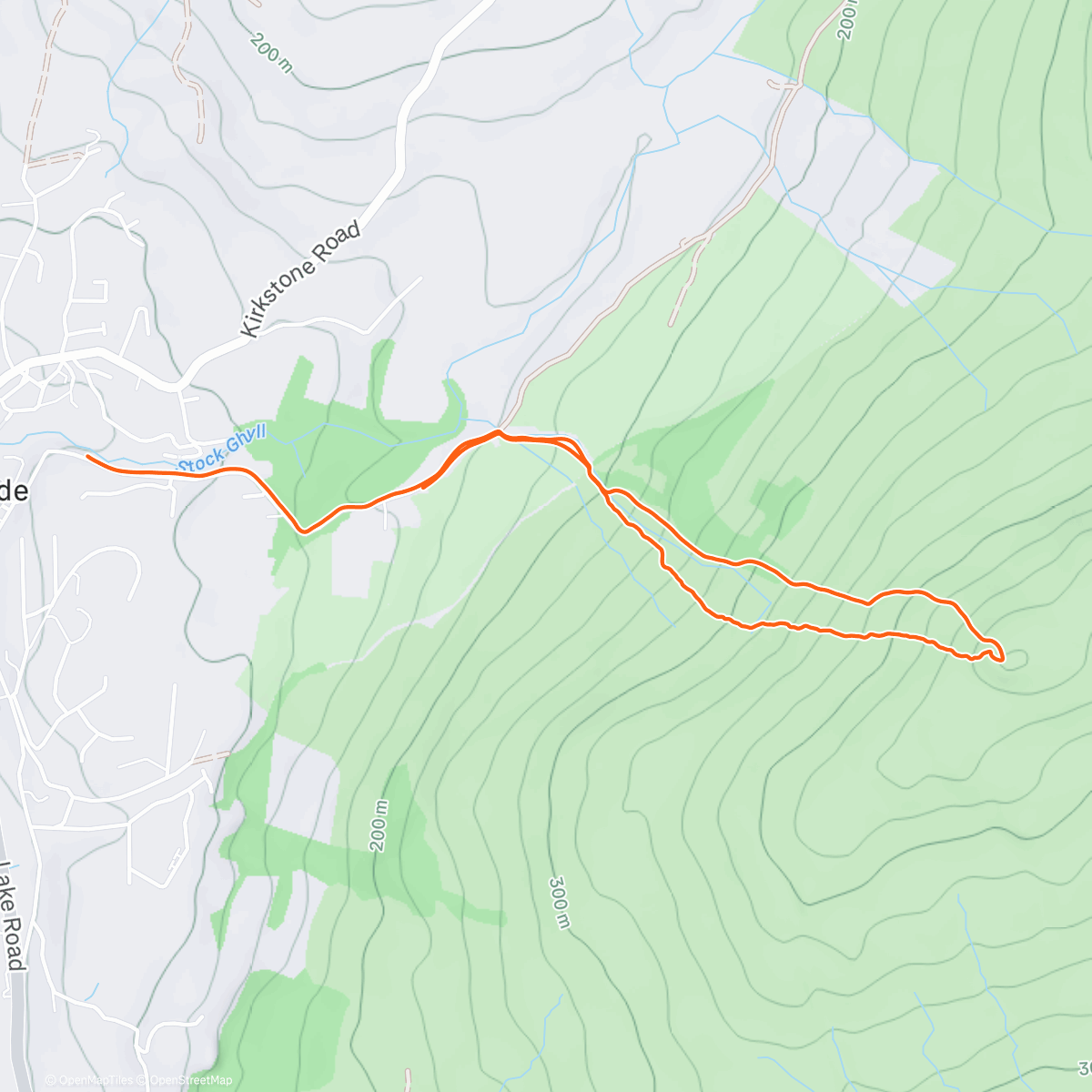 Map of the activity, Wansfell 2025
