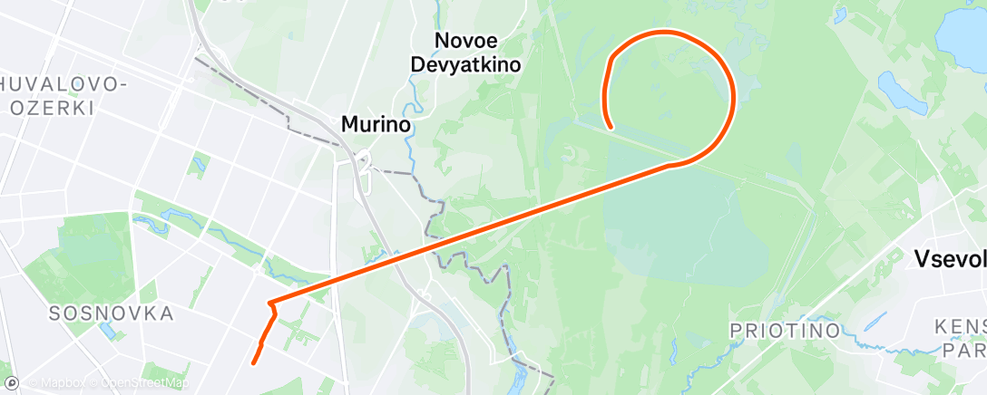 Mappa dell'attività Morning Run