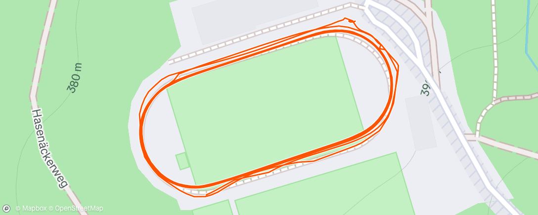 Map of the activity, 0711•runners Track Session